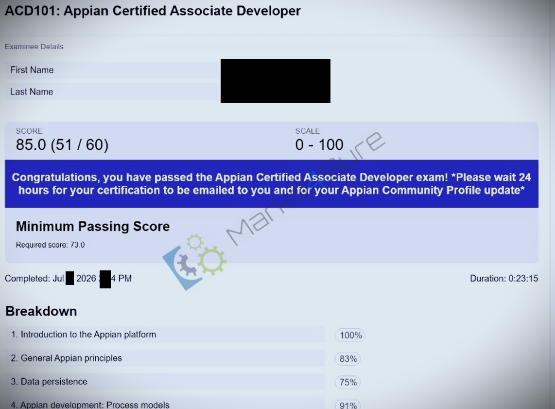 ACD101 practice questions
